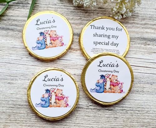 Personalised chocolate coins - chocolate,
