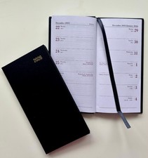 Slim Diary 2 Week To View Planner Case Bound Hard Cover Pocket Organiser 2026
