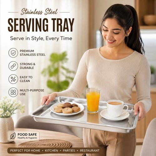 Stainless steel food - steel, serving