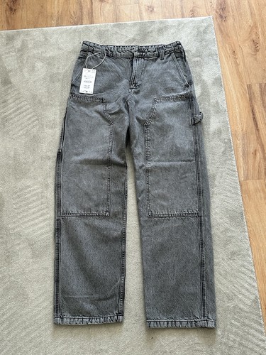 Zara grey carpenter pants - zara,