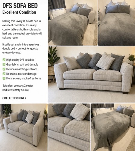 Dfs sofa bed - sofa, in