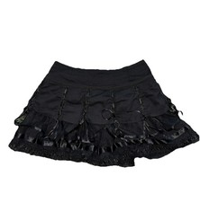 Vintage Living Dead Souls Black Goth Mini Tutu Skirt Punk Emo Lace Scene Kid