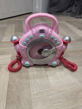 ELC Pink Karaoke Machine CD Player 2 Microphones