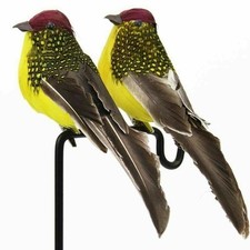 2x Clip-on Mini Fake Birds