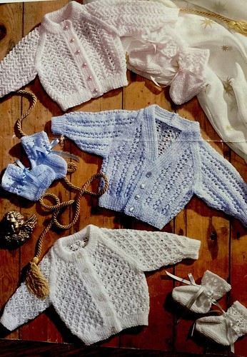 Baby cardigans and bootees - cardigans,