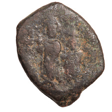 UNRESEARCHED BYZANTINE BRONZE FOLLIS (#7447)