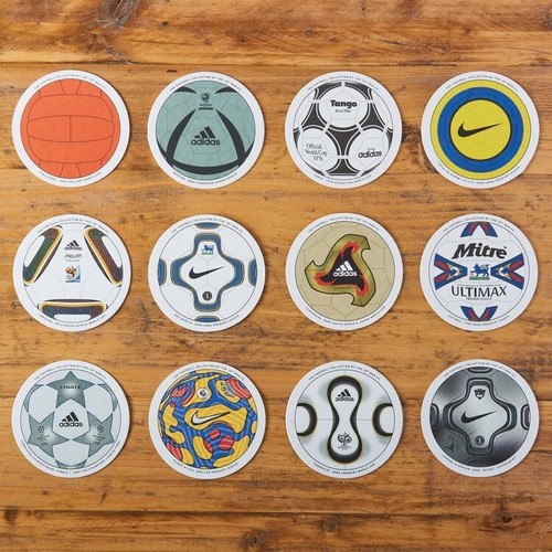 Iconic football beer mat - football,
