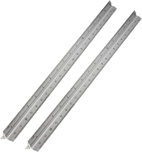 30cm aluminium triangular - 2,