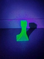 Samuel Reich and Co Uranium Glass Candle Holder 