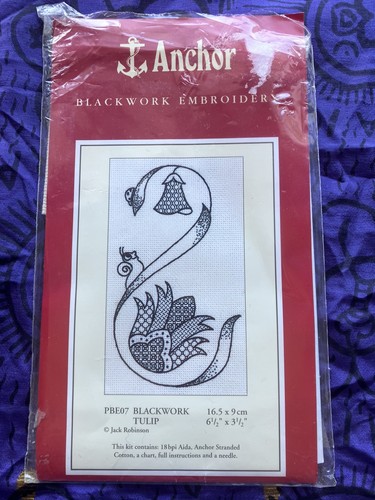 Anchor blackwork embroidery - blackwork,