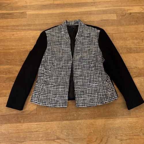 Evan picone black white open - black,