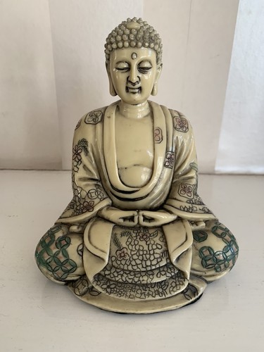 Ivory tone seated buddha - seated,