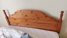 M&S St Michael Pine Double King Headboard Vintage Retro Upcycle 1985