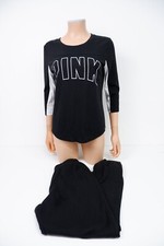 Victorias Secret Set Jogging Bottoms & T Shirt Size  S Small Uk 8 -10 VGC Womens