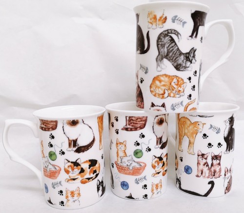 Cats collage mugs - cats, fine