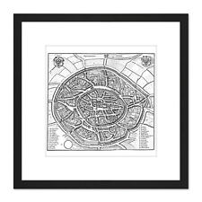 Map Antique Merian 1647 Aachen