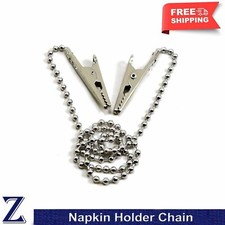 Napkin Chain Holder Neck Ball Chain Flexible Bib Clips Flexible Dental Tools CE