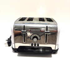 Morphy Richards Venture Retro 4-Slice Toaster in White 1.8kW 240332 - Tested