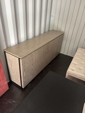 TV Unit Cabinet Stand Sideboard for Living Room Entertainment, Grey/Brown.