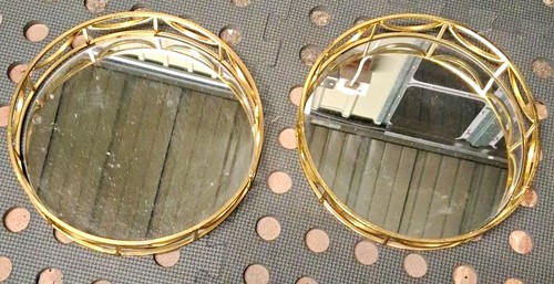 Set round framed mirrors - set, of