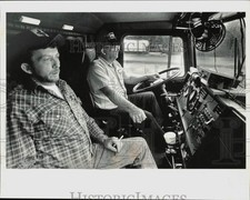 1988 Press Photo Truck Drivers