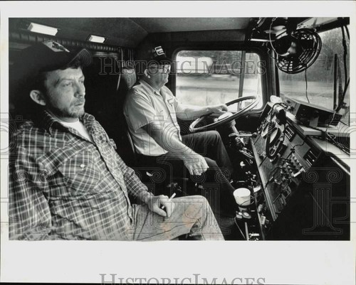 1988 press photo truck drivers - press,