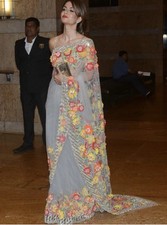 Designer Bollywood Party WearSaree Blouse Indian Wedding Dress