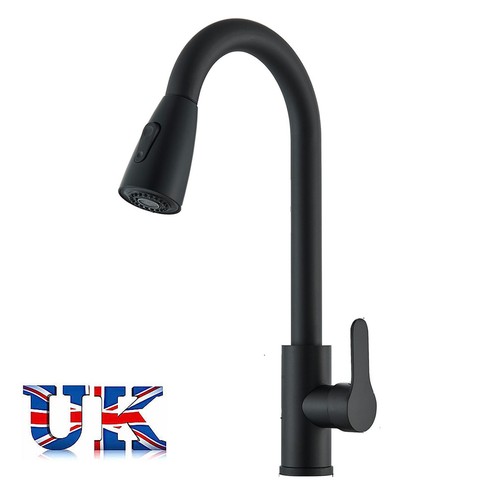 Matt black monobloc kitchen - black,