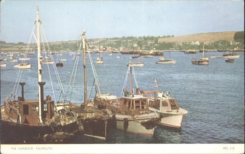 Vintage postcard the harbour - vintage,