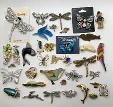 Vintage & Modern Style Brooch Lot - Variety of 35+ Stunning Styles & Designs