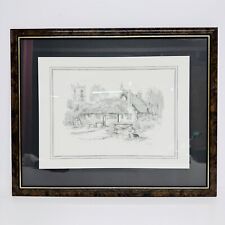 Vintage GLENDA RAE Signed Framed Sketch Pencil Print Picture
