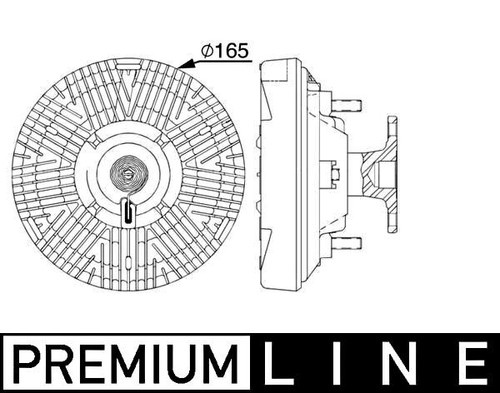 Radiator fan clutch - radiator, mahle