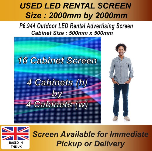 Used outdoor rental screen - used,