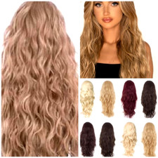 Koko Beach Wave Wig 26" Long Natural Wavy 3/4 Half Head Realistic Full Hairpiece