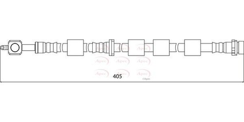 Apec front left brake - brake, hose