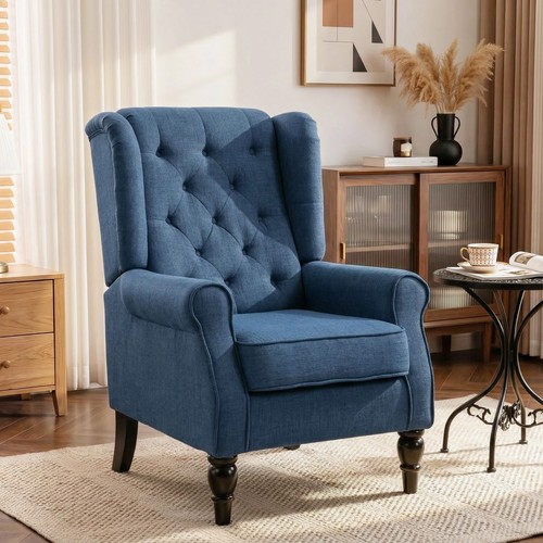 Retro accent chair - accent, wingback