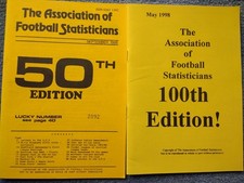 2 Association of Football Statisticians Reports (50th and 100th editions)