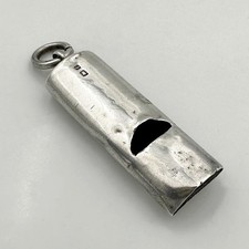 ANTIQUE WHISTLE STERLING SILVER VICTORIAN Birmingham 1905 Henry Charles Freeman
