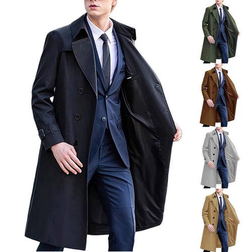 Men spring autumn long trench - spring,