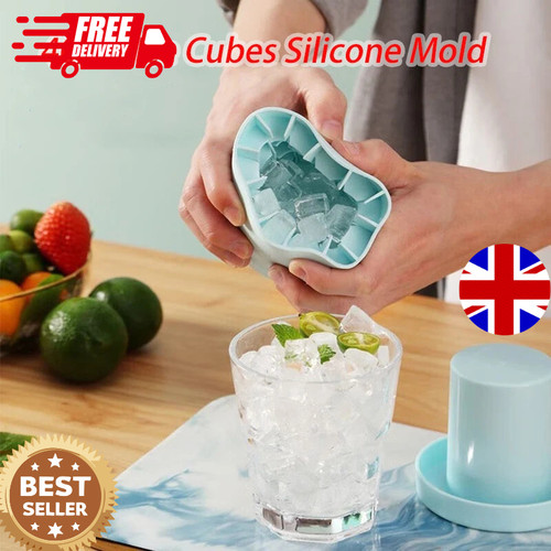 Silicone ice cube mold round - ice,