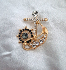 Anchor Brooch Sailing Ship