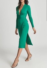 Reiss Rosie Jersey Plunge Midi