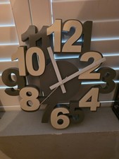 Wall Clock Grey and White