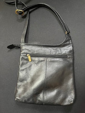 Gigi Black Leather Shoulder