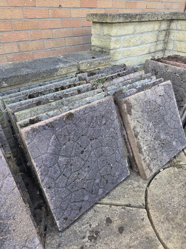 Garden flag slabs 450x450mm - garden,