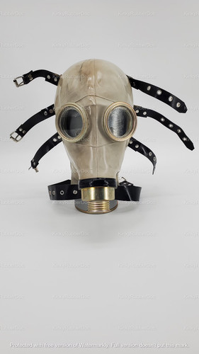 Upgraded gas mask hood - mask, rubber