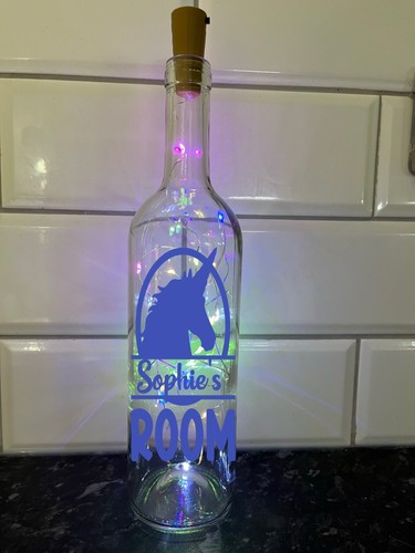 Personalised unicorn led light - led,