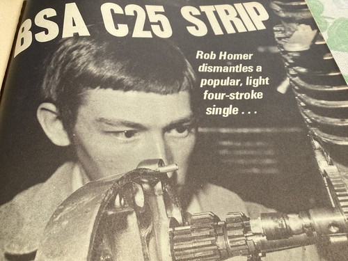 Bsa c25 engine strip period - c25,