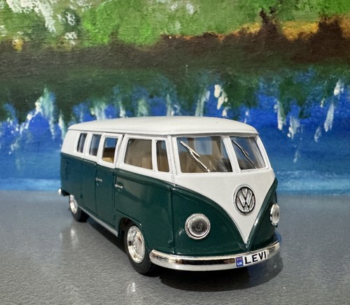 Personalised name green camper - personalised,