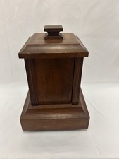 Vintage Wooden Mid-Century Carousel Musical Cigarette/Joint/Lipstick Dispenser